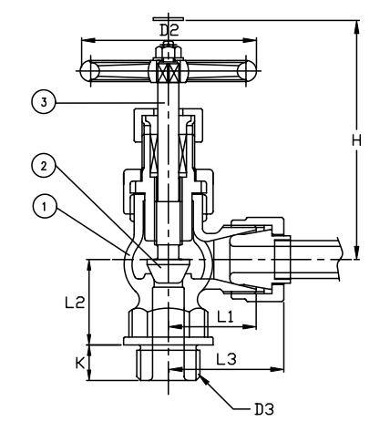 JIS F7389 Marine Bronze Angle Globe Valve